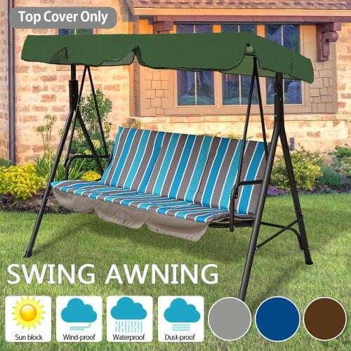 Outdoor Garden Swing Sunscreen Cover Waterproof Hanging Chair Canopy Swing Chair Awning Outdoor Shade Awning Canopy