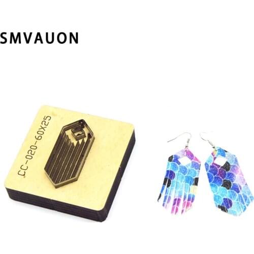 SMVAUON New Die Cut SteeL Tassel Earrings Cutting Mold Wood Dies For Leather Blade Rule Cutter For Crafts Leather Punch