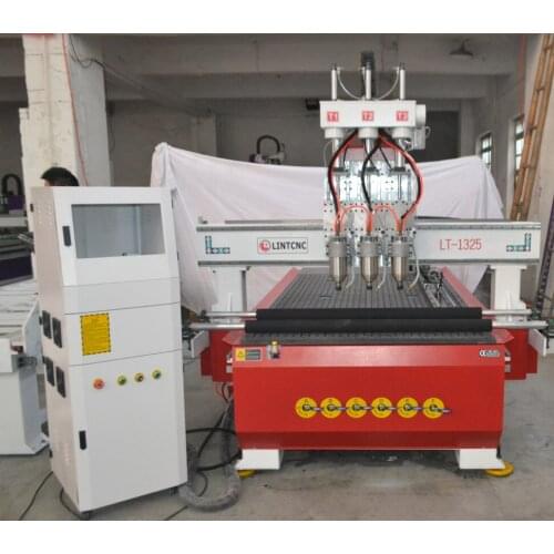 Pneumatic woodworking multi head cnc router Aluminum milling machine 1325 1530 2030 2040