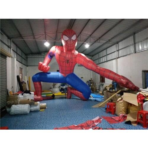 Sale of heroic Oxford cloth inflatable spider-man models for commercial display and exhibition models