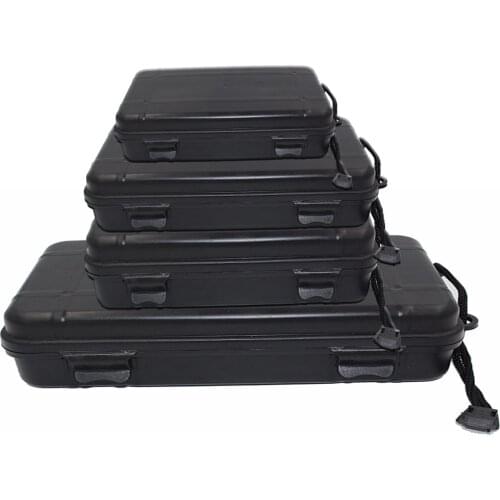 Universal Waterproof Anti Fall Black Plastic Storage Box For Flashlight Light Torch Lamp Battery Charger Case Holder for gift