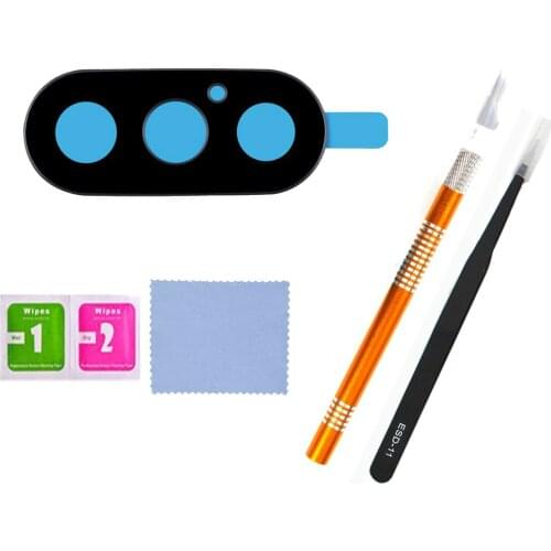 Rear Back Camera Glass Lens Cover Replacement for iPhone Xs iPhone Xs Max Original with Adhesive Pre-Installed and Repair Tools