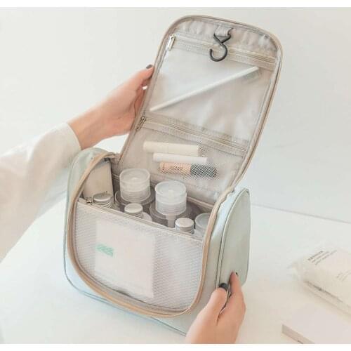 Women Makeup Bags Travel Cosmetic Bag Toiletries Organizer Polyester Storage Neceser Hanging Bathroom Wash Bath Bag Make Up Bag