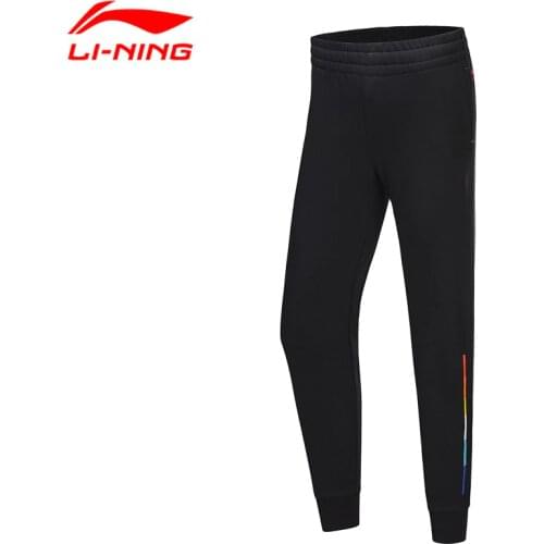 Li-Ning Women The Trend Sweat Pants Loose Fit 64% Polyester 36% Cotton Winter Warm LiNing Sports Pants AKLP472 COND19