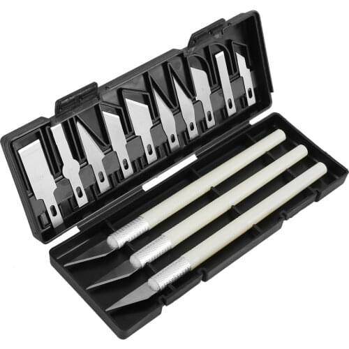13pcs Professional Wood Carving Chisel Knife Hand Tool Set Carbon Steel Detailed Carving Woodworkers Gouges DIY Woodworking Tool