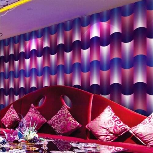 Beibehang 3D abstract brilliant KTV wallpaper PVC stereo entertainment wallpaper bar wallpaper decorative papel de parede