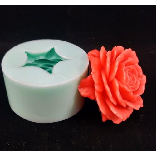 3D Rose flower silicone molds for soap making DIY fondant cake decoration moulds handmade silicone rose moulds