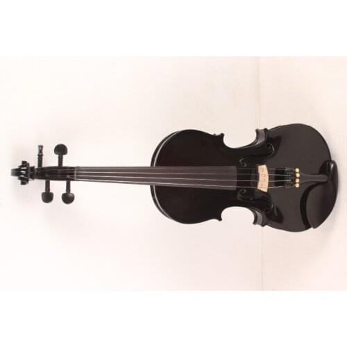 4-String 4/4 New Electric Acoustic Violin black #1-2481