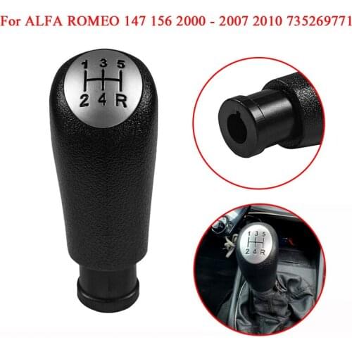 5 Speed Car Manual Gear Shift Knob Shifter Lever For ALFA ROMEO 147 156 2000 2001 2002 2003 2004 2005 2006 2007 2010 735269771