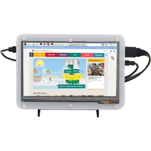 7 Inch Acrylic Protective Shell for Raspberry Pi 2 3 Capacitive Touch Screen HDMI-compatible USB 1024*600 LCD IPS Display