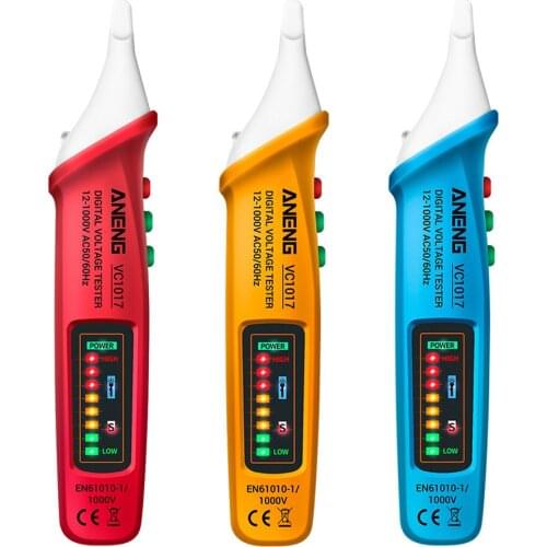 Non-contact LED Electric Tools Sensor Tester Alarm Digital Intelligent AC Power Outlet Voltage Meter Voltmeter Detector