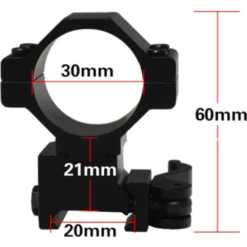 Flashlight mount Quick Release 30mm/25mm Rings for 20mm Weaver/picatinny Rail Scope Mount