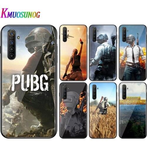 For OPPO A5 A9 2020 F7 Phone Cover Shell PUBG Game Art for OPPO Reno 2 Z 2Z 2F 3 4 Pro 5G Bright Black Phone Case