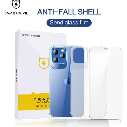 SmartDevil Phone Case for iPhone 12 Mini 12 Pro 11 Airbag Shock-Proof PU Rubber Back Cover Case for iPhone 12 Pro Max 11 Soft