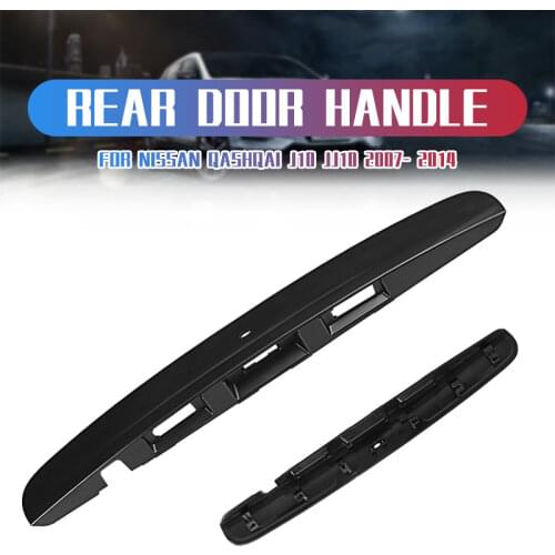 Black Rear Tailgate Boot Door Grab Electroplated Lid Handle Trim Cover Key Hole For Nissan Qashqai J10JJ10 2007-2014