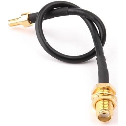 CRC9 Male Straight To SMA Female RG174 Pigtail Cable 15cm Antenna Coaxial Cables wholesale