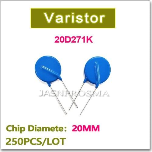 JASNPROSMA 20D271K 20MM 250PCS 270V Varistor 271