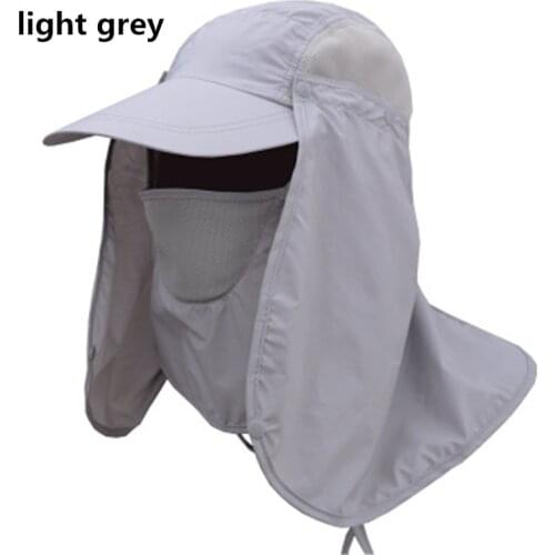 Professional Fishing Men Women Cap 9 Colors Solid Omnidirectional Sun Visor Adjustable Detachable High Quality Sports Hat