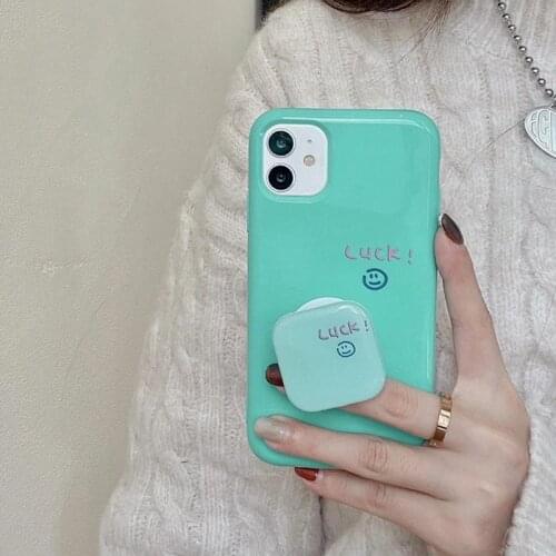 Korea popular lucky Glossy Soft silicon Phone Case For apple iPhone 7 8 Plus X XS XR MAX 11 Pro 12 MiNi 2020 SE back cover coque