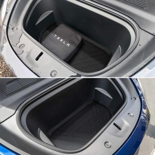 For tesla model y Car Front Trunk Storage Mat Waterproof Protective Pads Non-Slip Mat for tesla model y mat interior Accessories