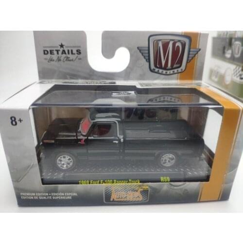Diecast 1/64 Scale 1969 Ford F-100 Ranger Truck Chevrolet Pickup Limited Edition Alloy Model Static Display Special Product