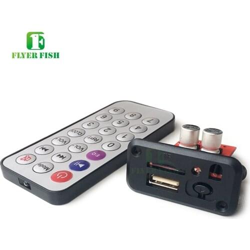 Mini 5V MP3 Decoder Board Micro USB Decoding Module 3.5mm Earphone Audio MP3 WAV TF Card USB With Remote Controller Kids Lab