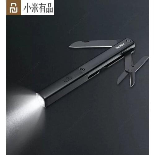 Youpin NexTool Multifunctional 3 In 1 Pen Tools N1 Flashlight Scissors USB Rechargeable IPX4 Waterproof Portable Outdoors Tools