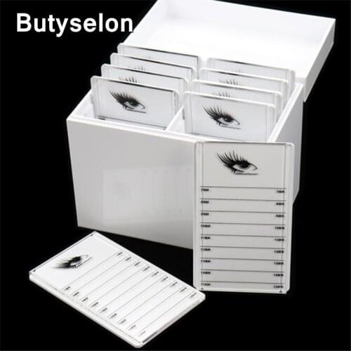 Eyelashes Storage 1pc Box 10 Layers Acrylic Pallet Lash Holder Individual lash Volume Display Stand For Eyelash Extension Tool
