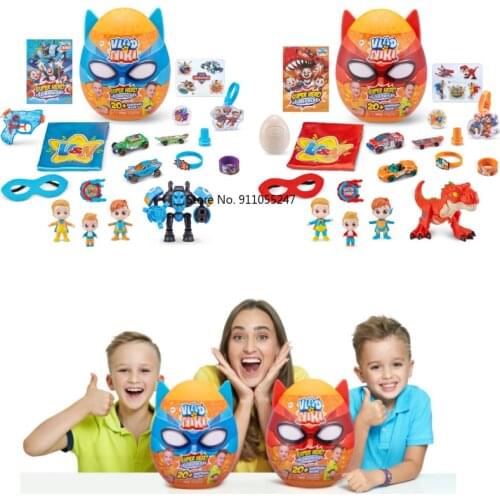 Original VLAD NIKI Superhero Surprise Robot Superman Magic Cloak Cosplay Boy Toy Gift Blind Box