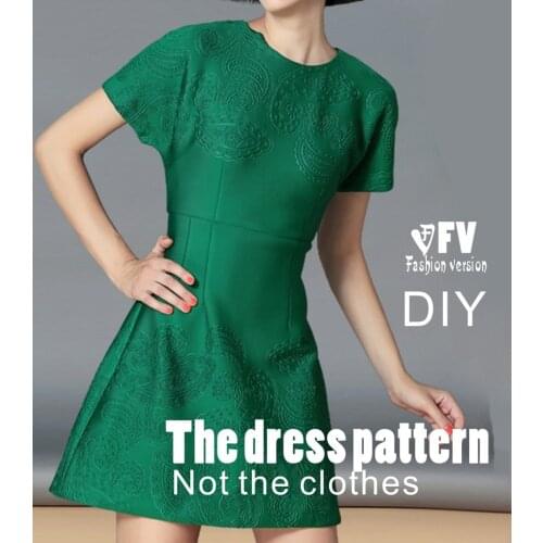 Dresses Sewing Pattern Template Cutting drawing Clothing DIY ((Not selling clothes)) BLQ-145