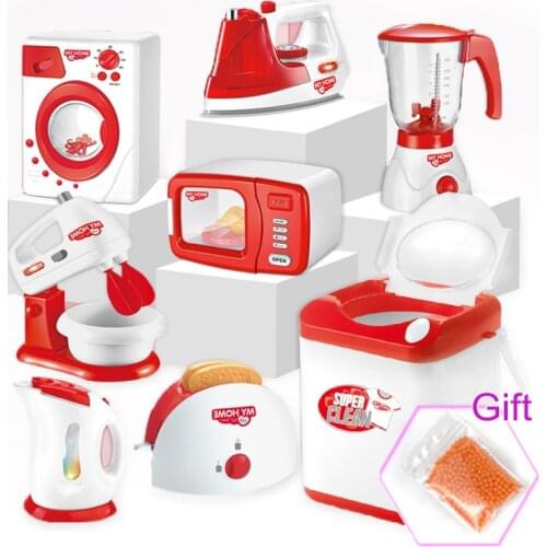 Kitchen Toys Simulation Home appliances Pretend Play Childrens play kitchen set Blender Coffee Machine girl kids toys