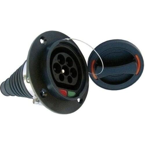 Type 2 EV Car Side Male Socket Inlet Electric Vehicle Connector 32A Meet IEC62196 Standard EV Charging