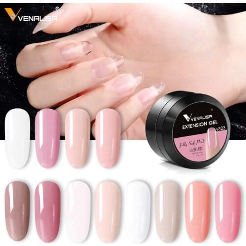 CANNI Supply Builder Gel New Package Venalisa 15ml Nail Gel 12 Colors Gel for Nail Extension Nail Art Prolong Camouflage Gel