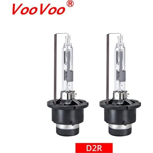 VooVoo 1 Pair D2R Xenon Headlight Regular 35W D2R Xenon HID Bulb 4300K 5000K 6000K 8000K HID Xenon Lamp Light for Car HeadLight