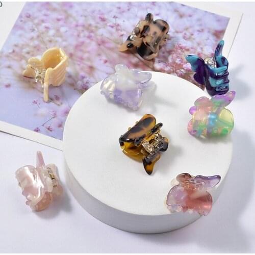 Acetate Leopard Hair Clip for Women Girls Hair Claw Chic Barrettes Crab Hairpins Stylish Claw Clips Hair Accessories Headwear