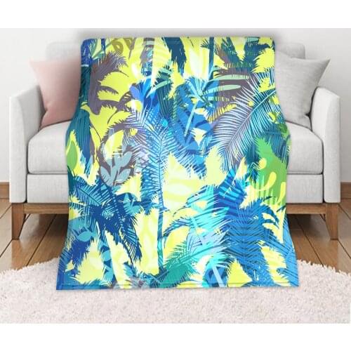 Nordic Winter Home Keep Warm Blankets Decoration Living Room Bedroom Bed Simplicity Animal Geometry Pattern Printing Blankets