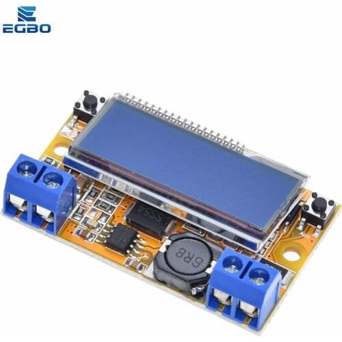 1PCS Dual Display DC DC 5-23V To 0-16.5V 3A Max Step Down Power Supply Buck Converter Adjustable LCD Step-down Voltage Regulator