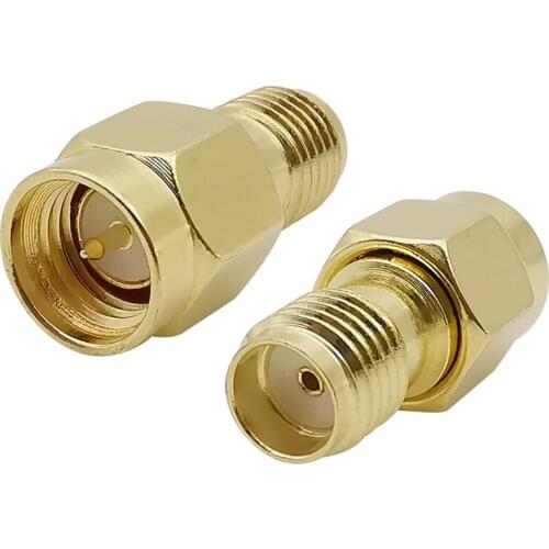 1Piece SMA Male Plug to SMA Female Jack RF Coaxial Adapter Straight SMA Type Connector for FPV Drone Wi-Fi Router Antenna