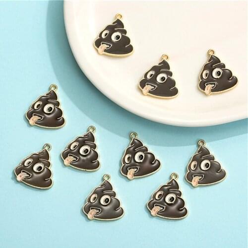 10Pcs Nausea Enamel Charms earring pendant necklace bracelet Alloy Jewelry DIY Funny Brooch cartoon creactive Jewlry hiphop gift