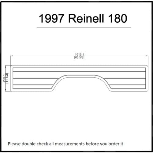 1997 Reinell 180 Swim Platform Pad Boat EVA Teak Decking 1/4" 6mm
