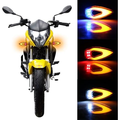 2Pcs/set Universal Tail Light Turn Indicator Lamp Flexible Motorcycle Turn Signals Light