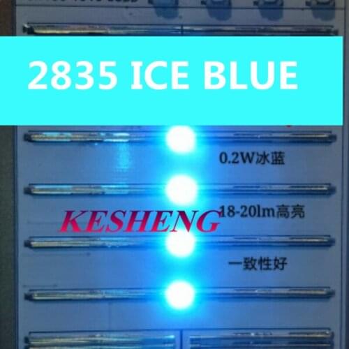2000PCS LED lamp beads ice blue SMD 2835 0.2W Super highlight light-emitting diode Still 3V