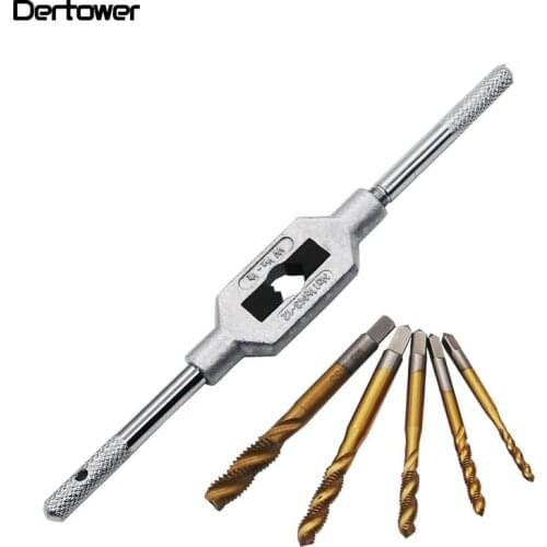 5pc Hss Spiral Point Tap Straight Flute Metric Machine Screw Taps Straight Flute Thread Metric Machine Screw Tap Set M3-M8