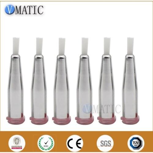 Free Shipping 20G Dia 2mm Brush Tip Needle Screw Thread Needles EFD Soft Round Mouth Dispensing Needle Brush Tip