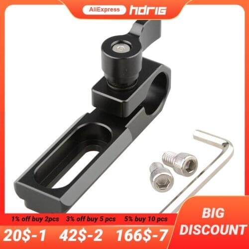 HDRIG Single 15mm Rod Clamp with NATO Rail (Black Wingnut) for Swat NATO Style Accessory GH5 Emos100