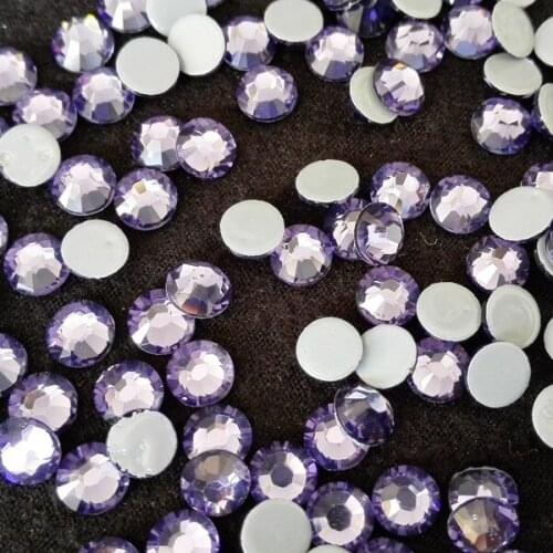 Jpstrass SS 20 hot fix rhinestone light Amethyst for kids high heel shoe crystal in wholesale supplier 1440 pcs each pack