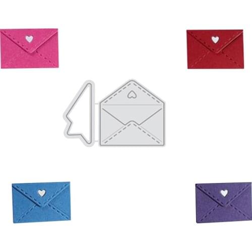 Julyarts 2pcs/set Cute Envelope Metal Cutting Dies 2019 for Scrapbooking Album Card Decoration