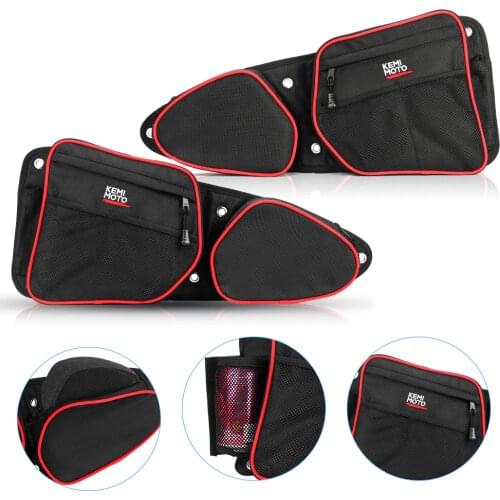 KEMIMOTO Driver Passenger Side Storage Door Bags Left and Right UTV for Polaris RZR XP 1000 EPS SxS 4x4 2019 2020