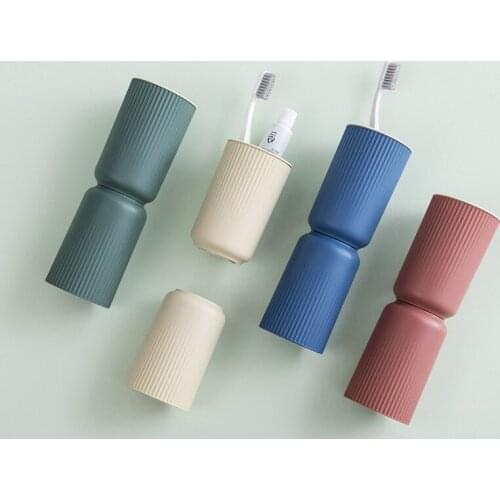 Magnetic Toothbrush Mouthwash Cup Brush Box Nordic Minimalist Home Creative Toothbrush Set Wash Cup Bathroom Tumblers