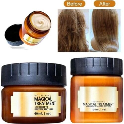120ml Hair Repair Mask For Damaged Hair Care Magical Treatment Mask Hair Essential Keratin Salon Care Cream Filler Oil Vita H9G6